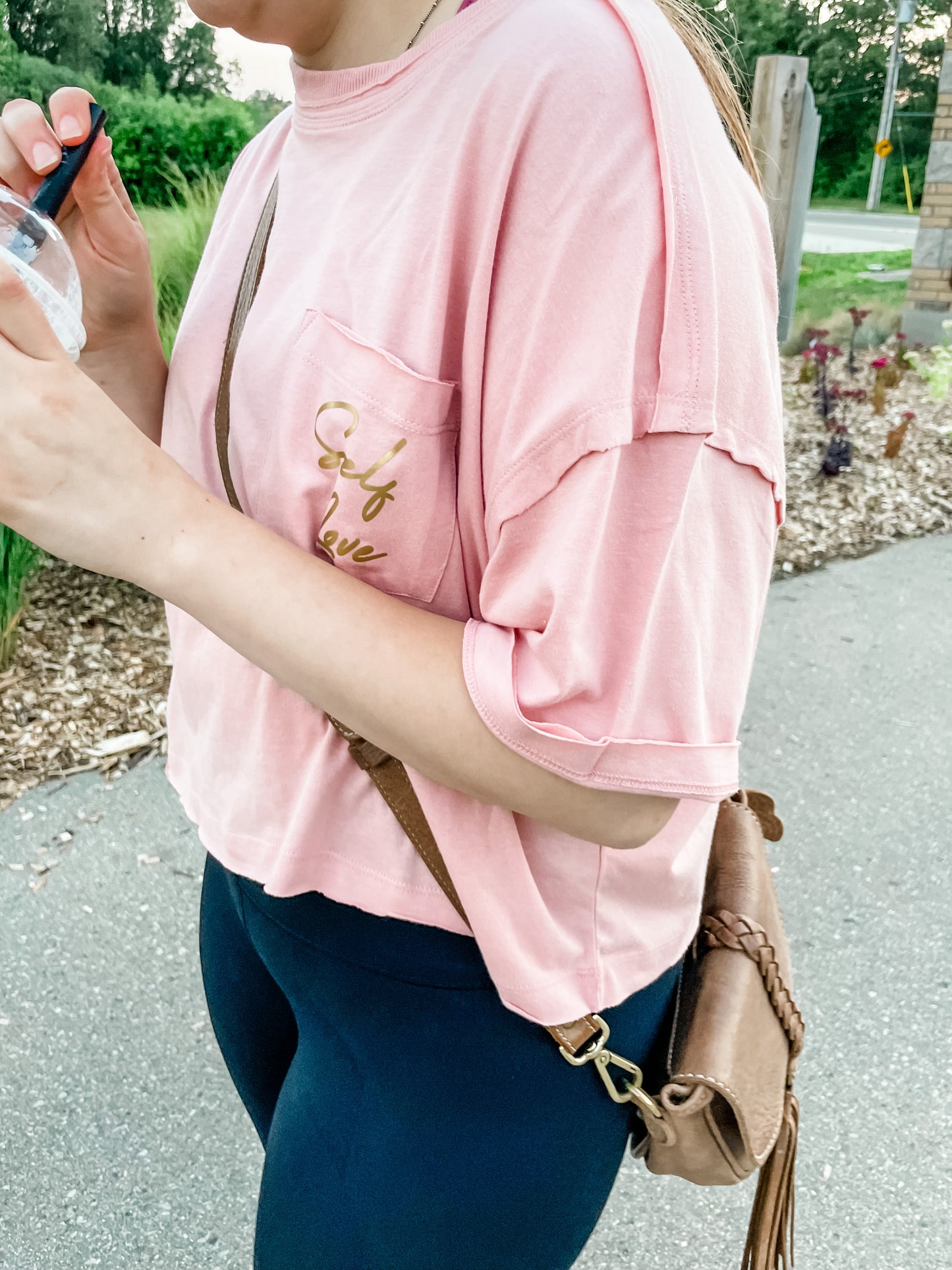 Self Love Organic Cotton Fair Trade Cropped Pocket Tee - Limited Edition