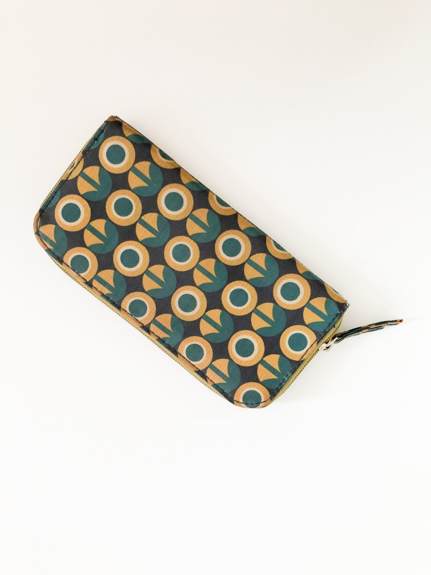 Mono Amsterdam Teal and Mustard Graphic Wallet