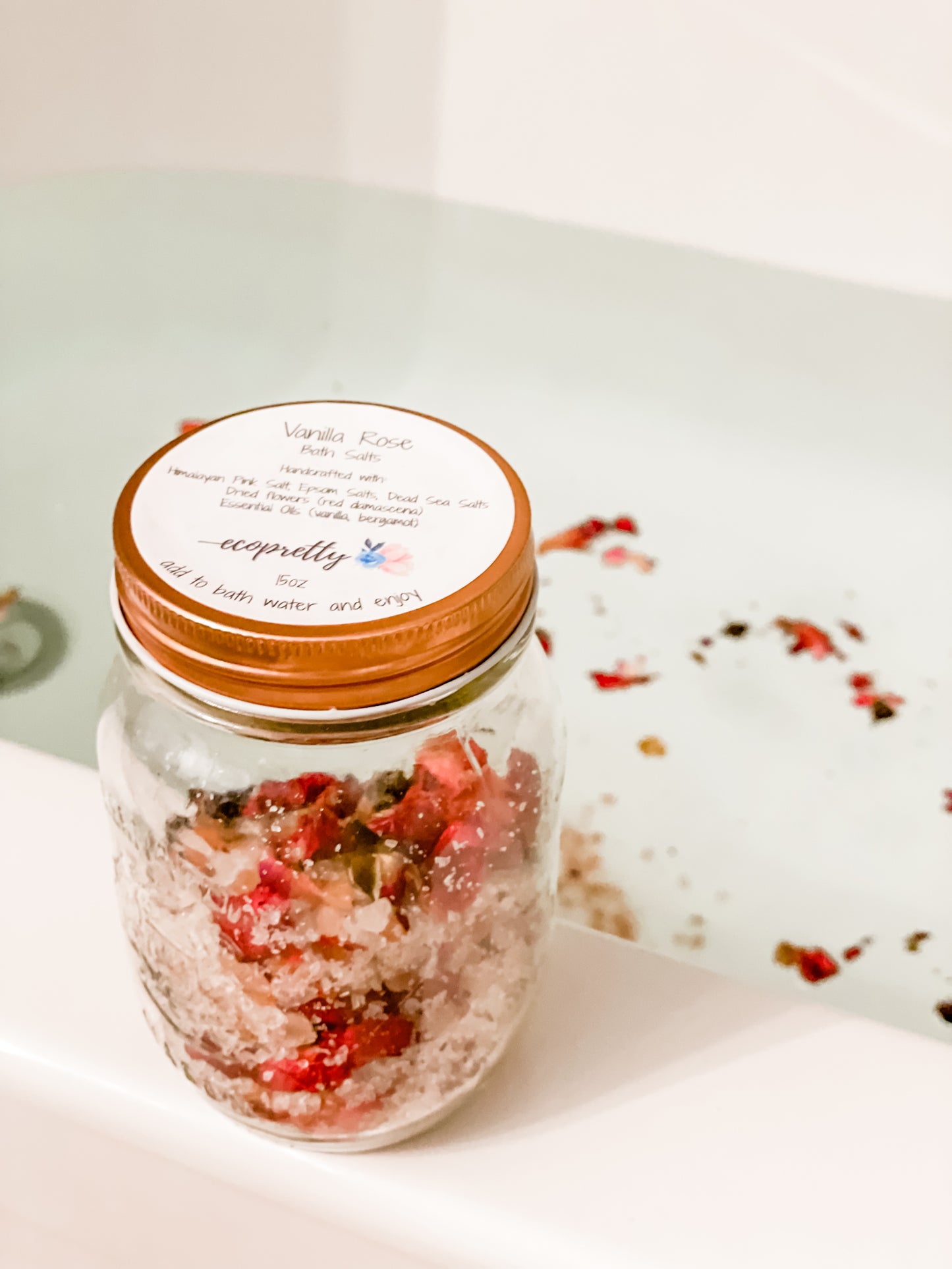 Rejuvenating Natural Spa Bath Salts - 444mL