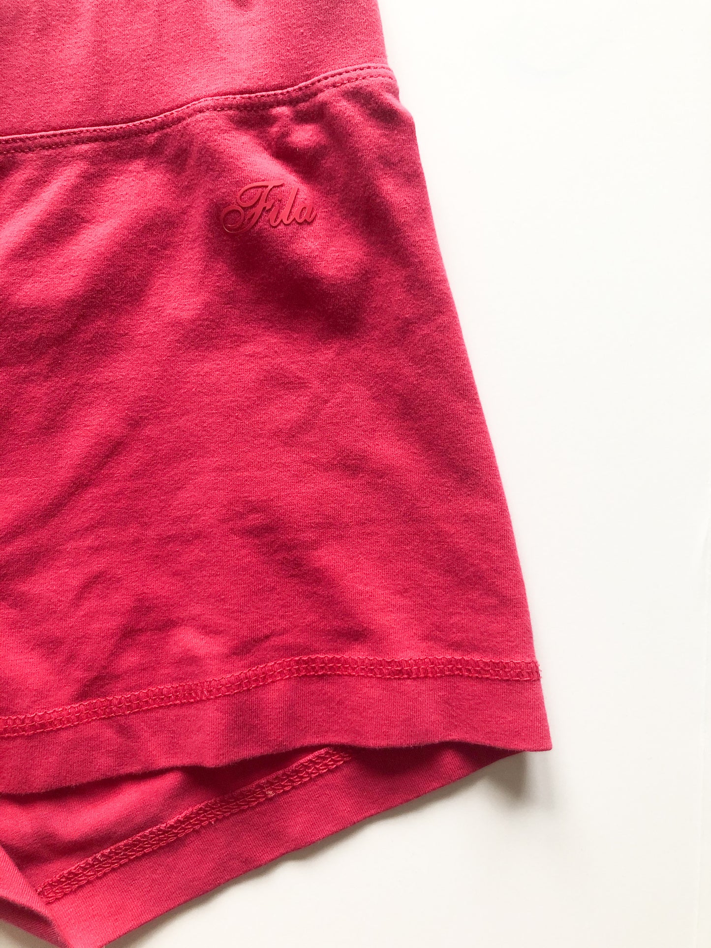 Fila Pink Spandex High Rise Shorts - XS