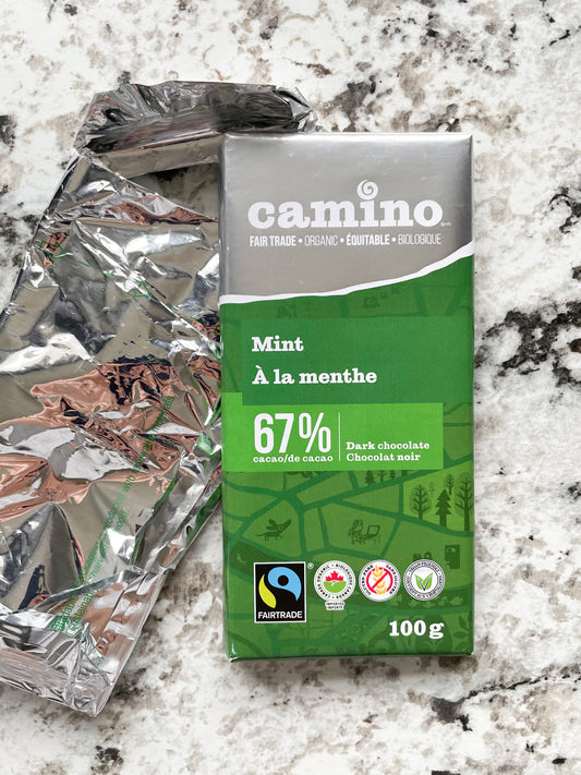 Camino Organic & Fair Trade Mint (67% Cacao) Chocolate Bar
