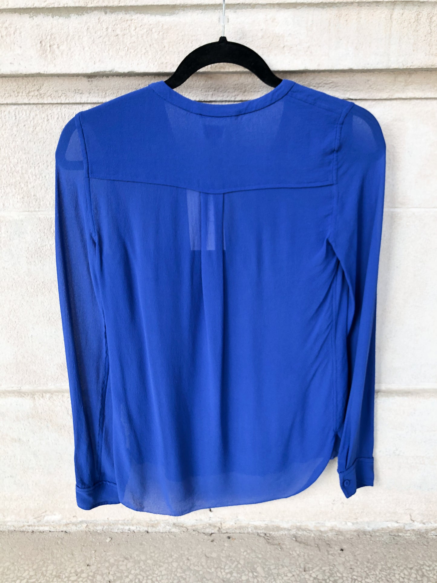 Wilfred Royal Blue 100% Silk Blouse - XXS/XS