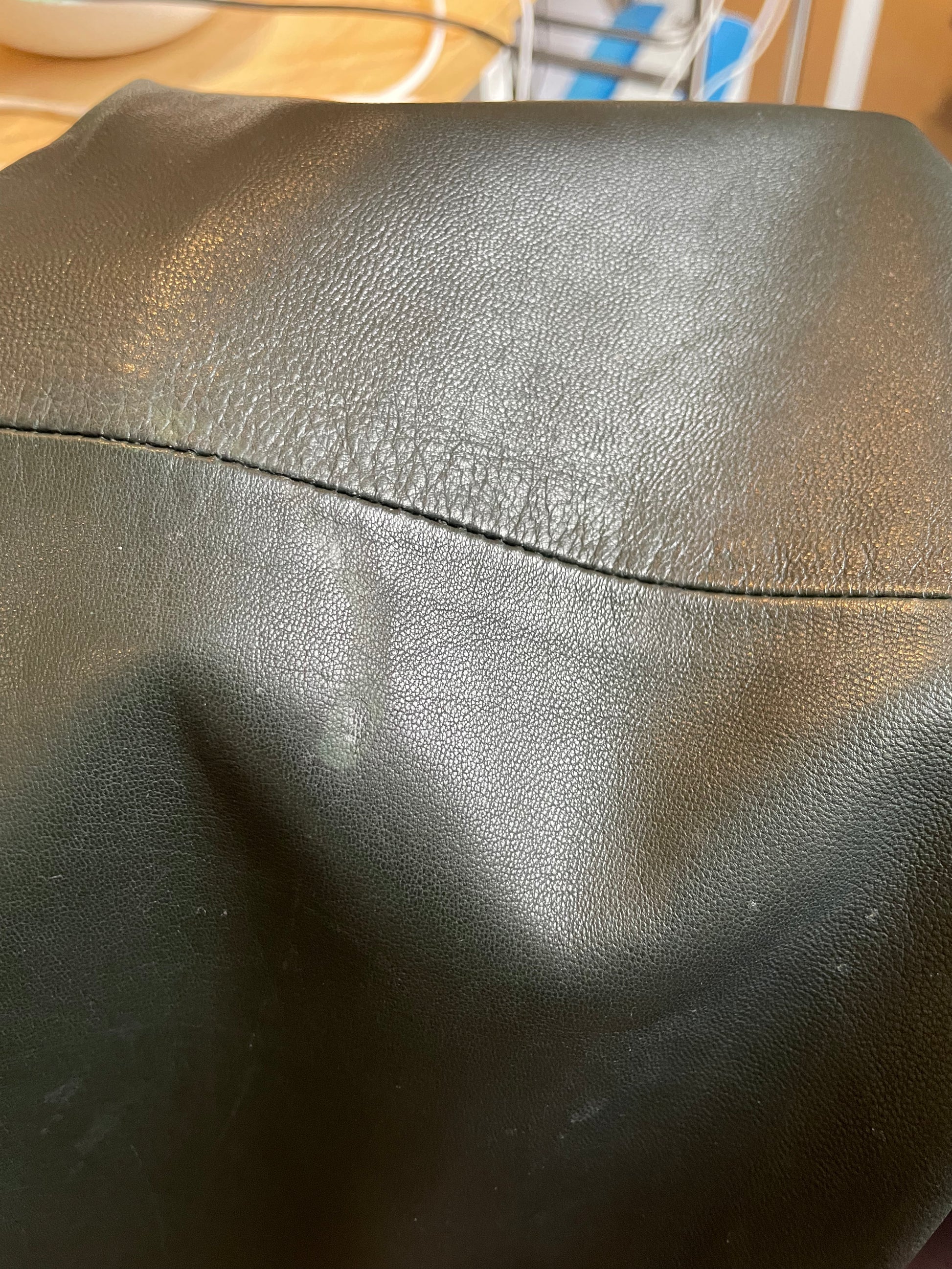 Forest green leather skirt sale