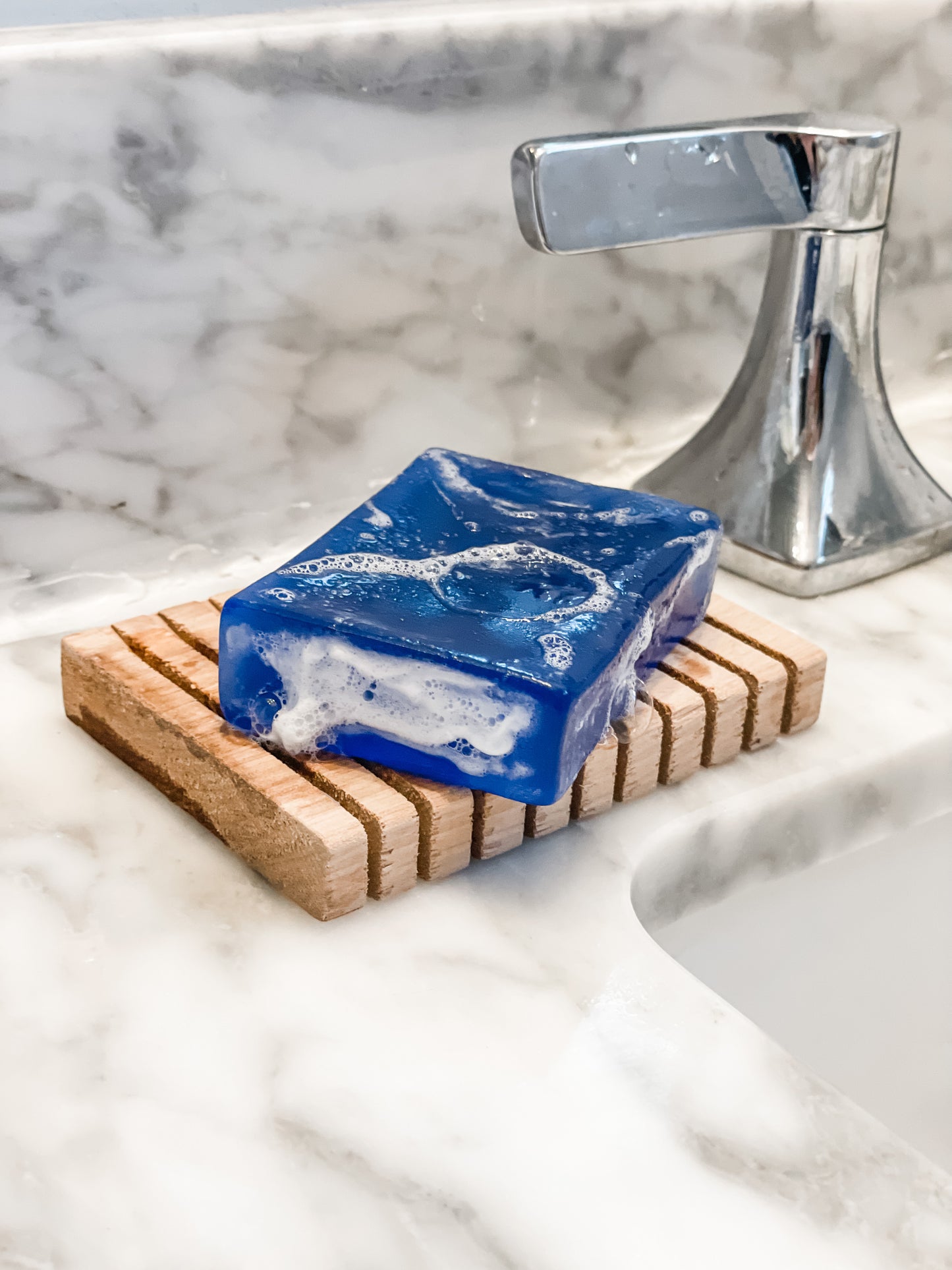 Lavender Blue Glycerin Pure Plant-Based Soap - Zero Waste + Biodegradable