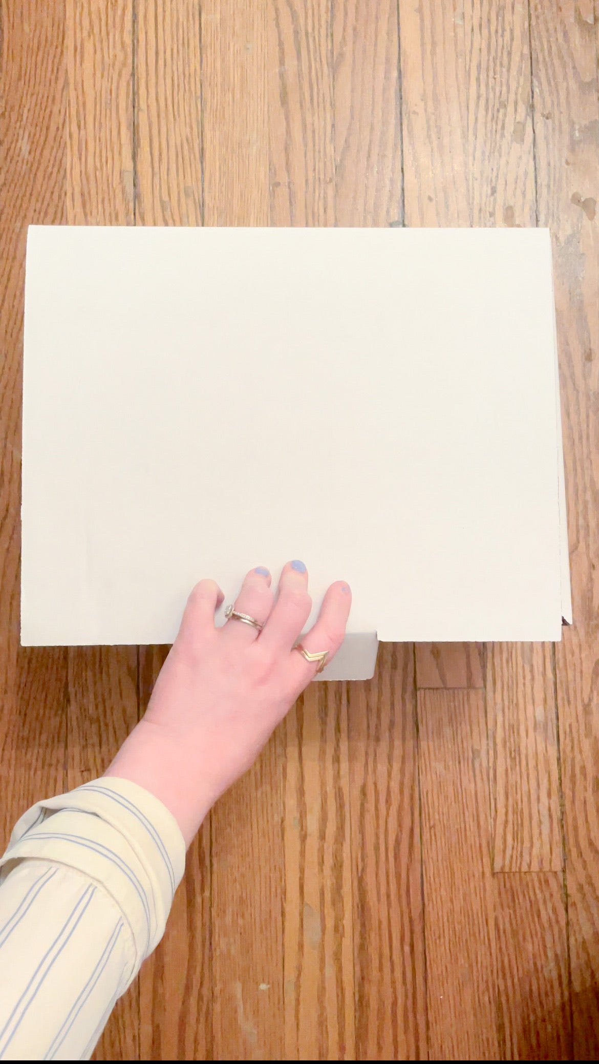 Personalized White Gift / Shipping Box - Made from 100% Recycled Paper