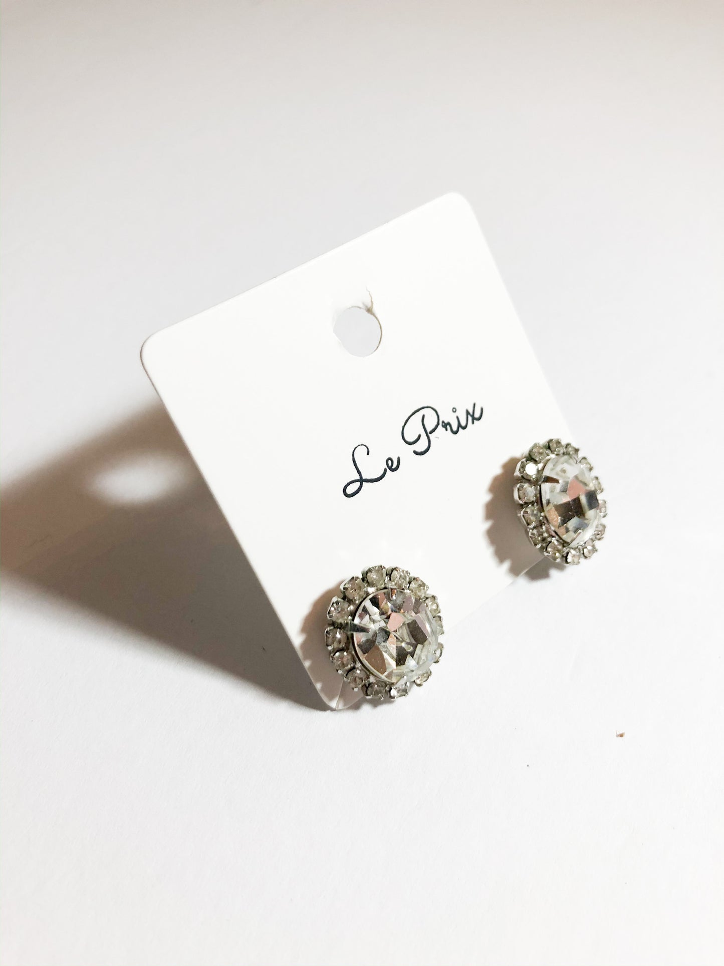Crystal Pavé Stud Earrings - Le Prix Fashion & Consulting