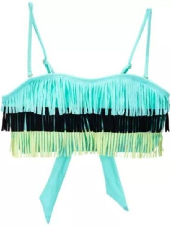 Island Soul Bandeau Bikini Top with Triple Fringe - L/XL