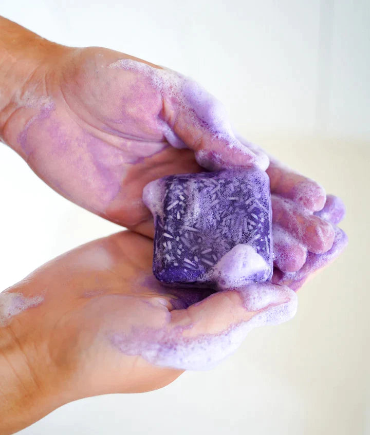 PURPLE Suds Shampoo Bar - Light Blonde + Grey Hair