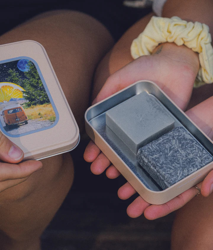 Metal Soap Shampoo Travel Tin Case - Van Life
